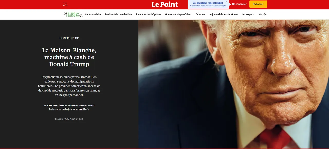 Fransız dergiden çok konuşulacak Trump analizi!  Büyük soygun  başlığıyla kapağa taşıdılar
