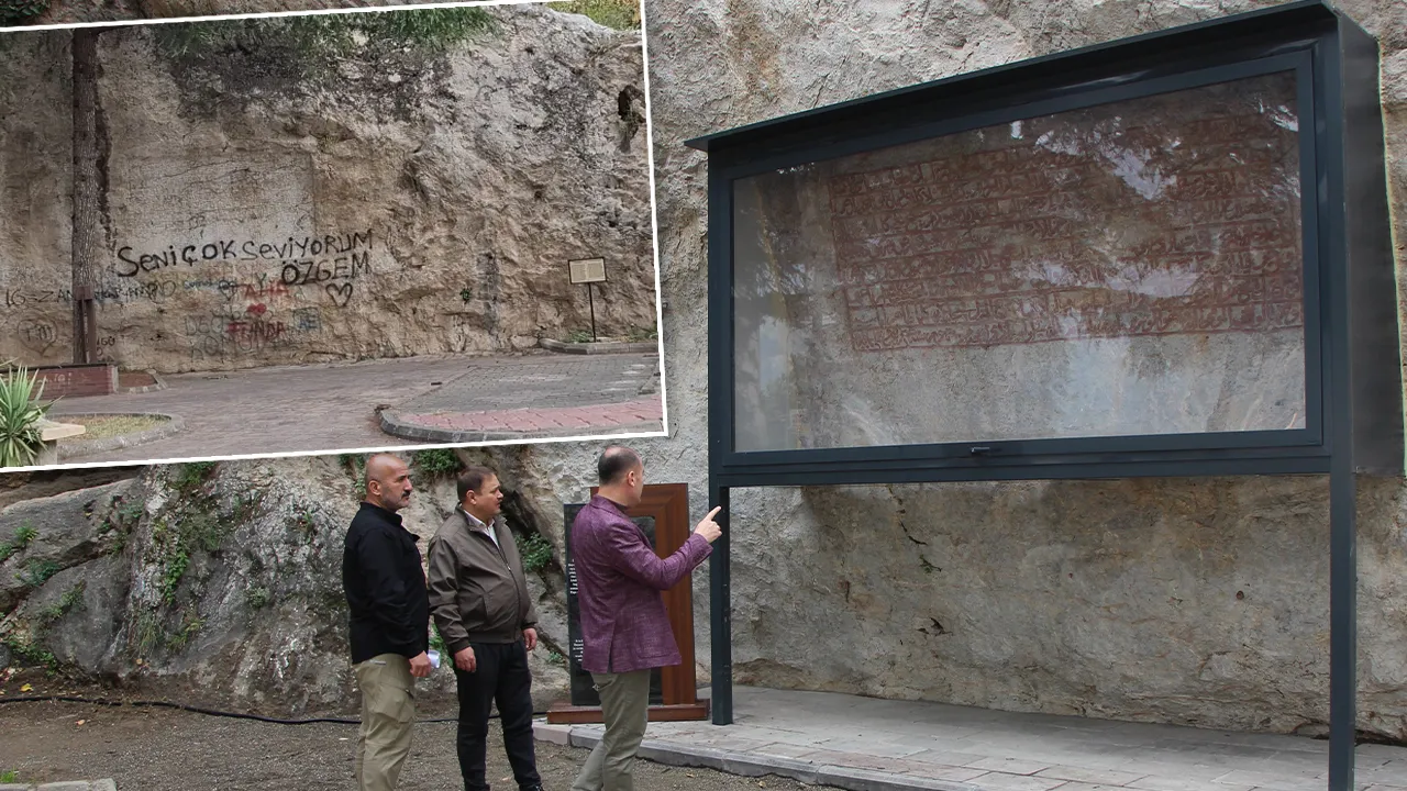 Görüntüsü utandırıyordu! Amasya'daki 600 yıllık kitabenin dünyada tek olduğu ortaya çıktı