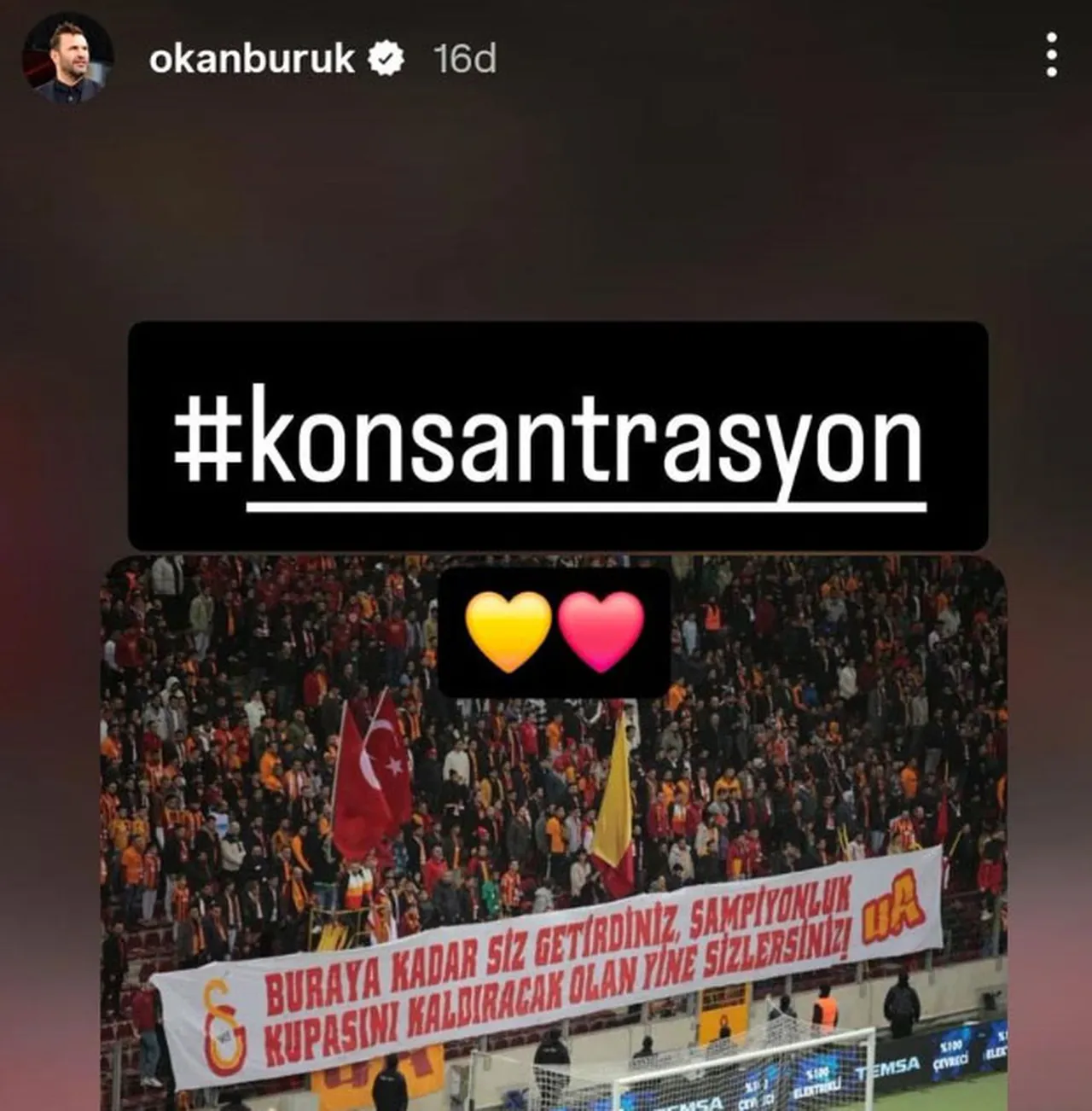 Okan Buruk'un paylaşımı