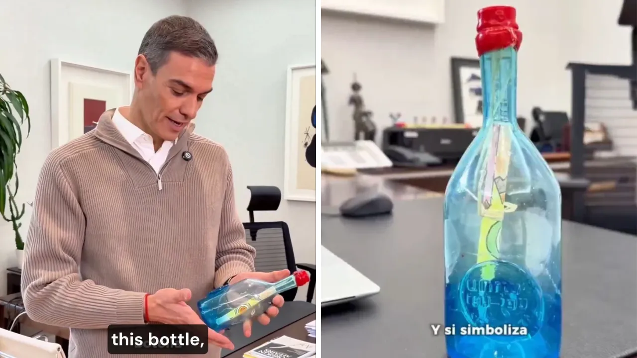 İspanya Başbakanı Sanchez en değerli 3 eşyasını paylaştı! Ofisteki Filistin detayı dikkat çekti