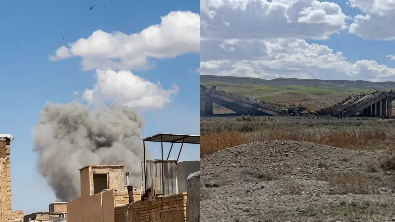 İsrail'den İran'a yoğun bombardıman! Demiryolu köprüsü hedef alındı, can kayıpları var