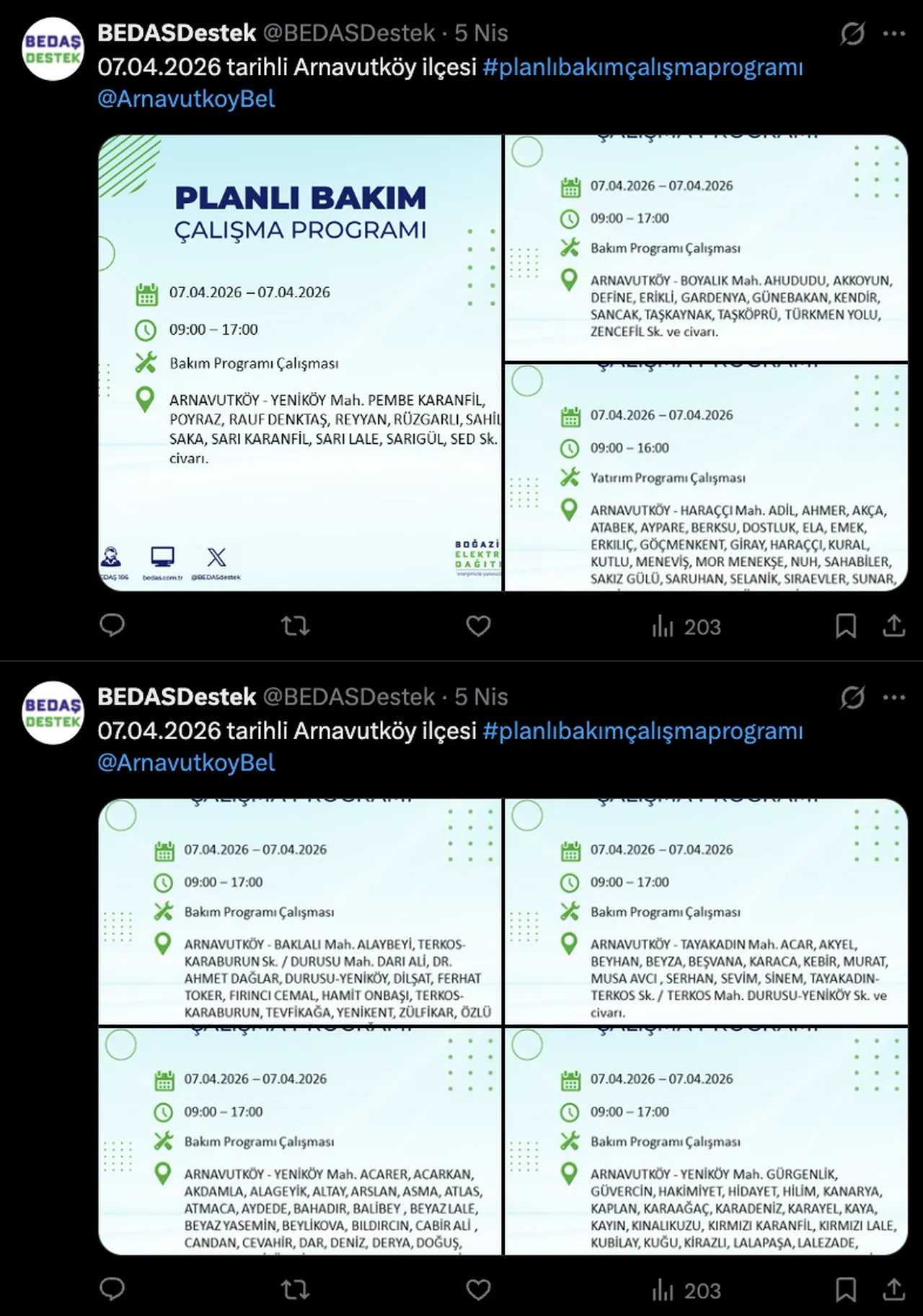 İstanbulda 21 ilçede elektrik kesintisi yapılacak! 7 Nisan BEDAŞ İstanbul elektrik kesinti listesi