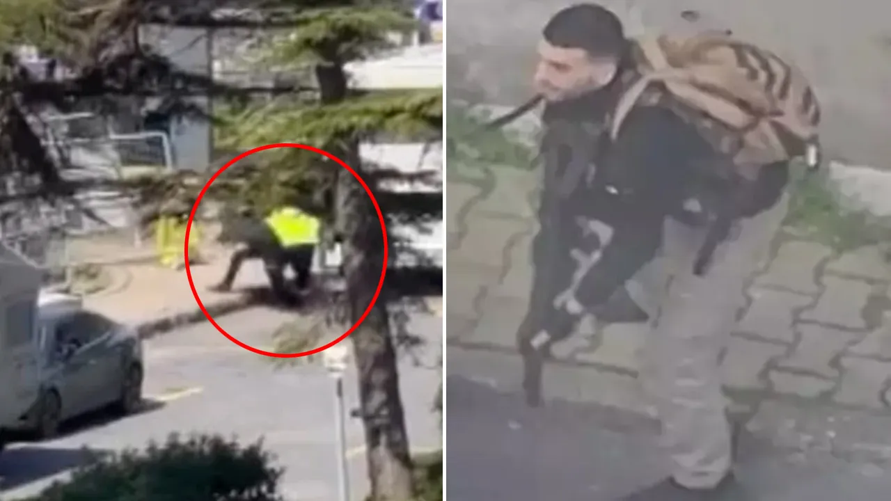 İstanbul'daki İsrail Başkonsolosluğu önünde silahlı çatışmanın görüntüleri ortaya çıktı