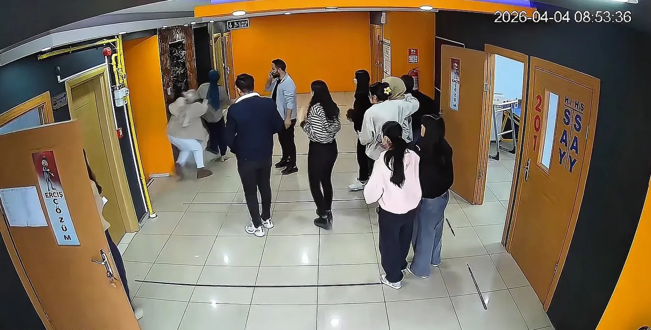 Deprem anına dair görüntü