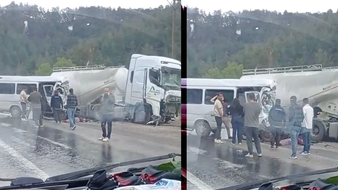 Antalya- Isparta karayolunda kaza! Çok sayıda ölü ve yaralı var