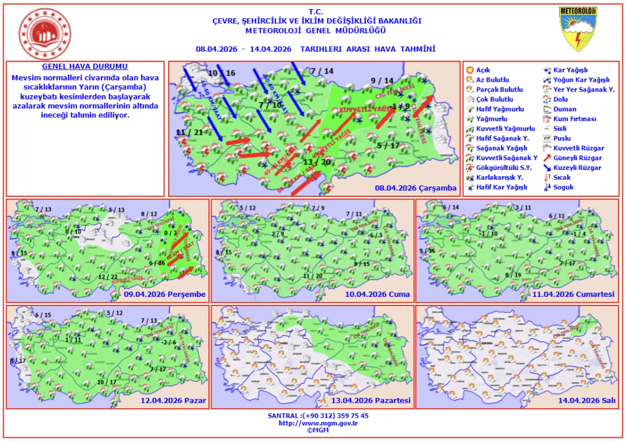 Hafta sonu yağmur yağacak mı? 11-12 Nisan İstanbul, Ankara, İzmir, Antalya hava durumu