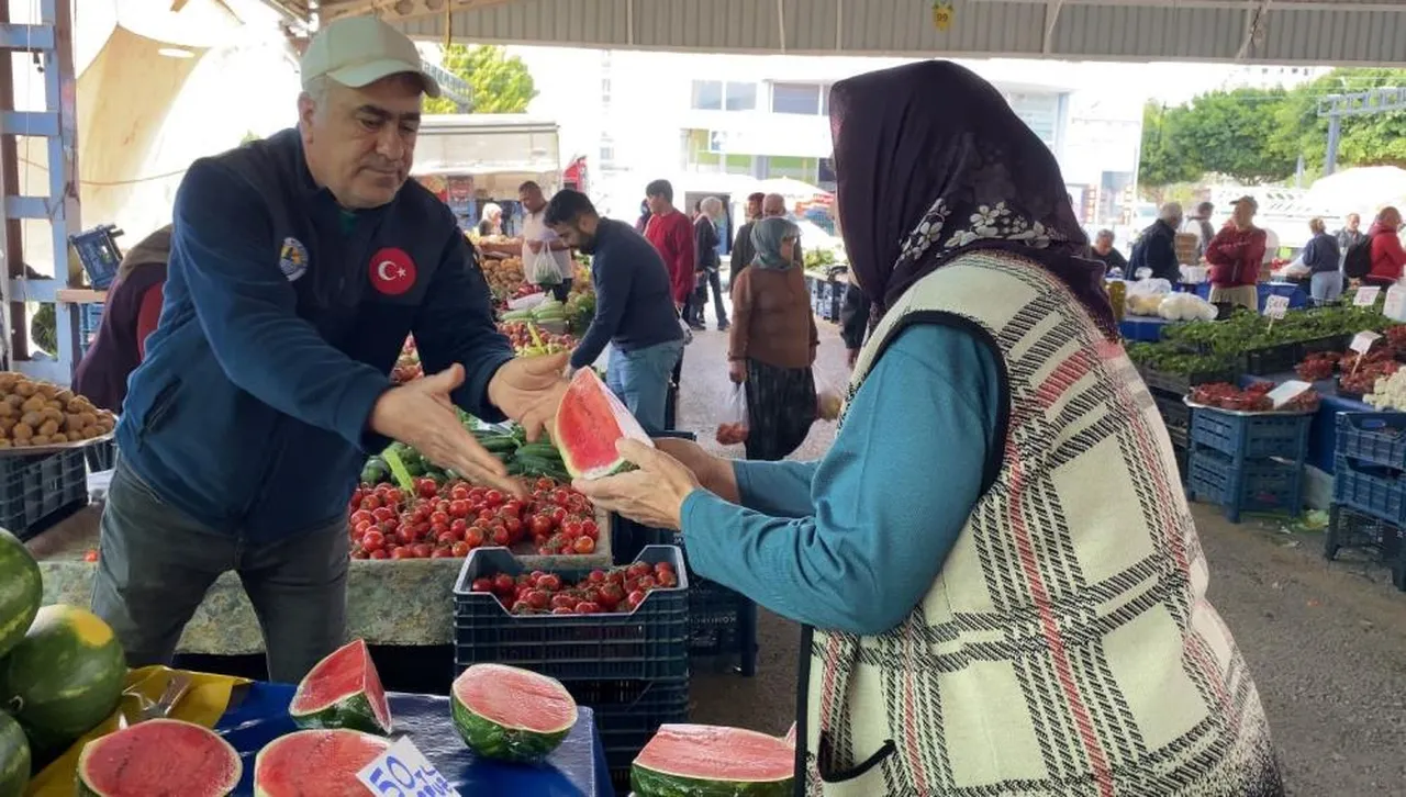 Karpuz dilim dilim satışa çıktı! Fiyatı alıcıyı da satıcıyı da sevindirdi