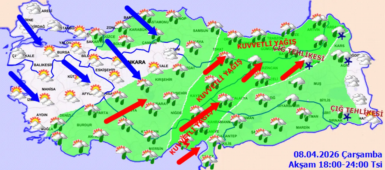 Meteoroloji’den 26 ile birden uyarı! Güneş geldiği gibi gitti! Hem sağanak hem rüzgar yolda, sıcaklık 7 derece düşecek
