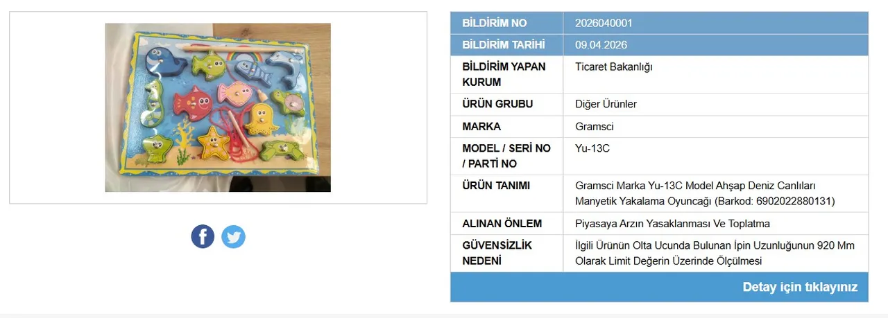 Anne babalar dikkat! Bakanlık ifşa etti, o markanın oyuncağı toplatılıyor