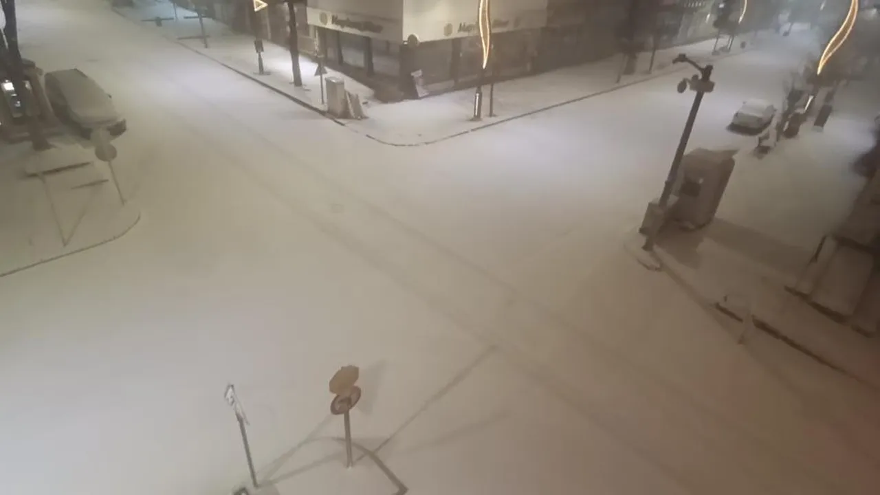 Nisan ayında kar sürprizi! Şehir 5 dakikada bembeyaz oldu