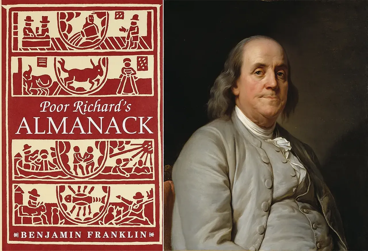 Benjamin Franklin ve burçlar ve astrolojiyle ilgili konuları da yayınladığı Poor Richard Almanağı