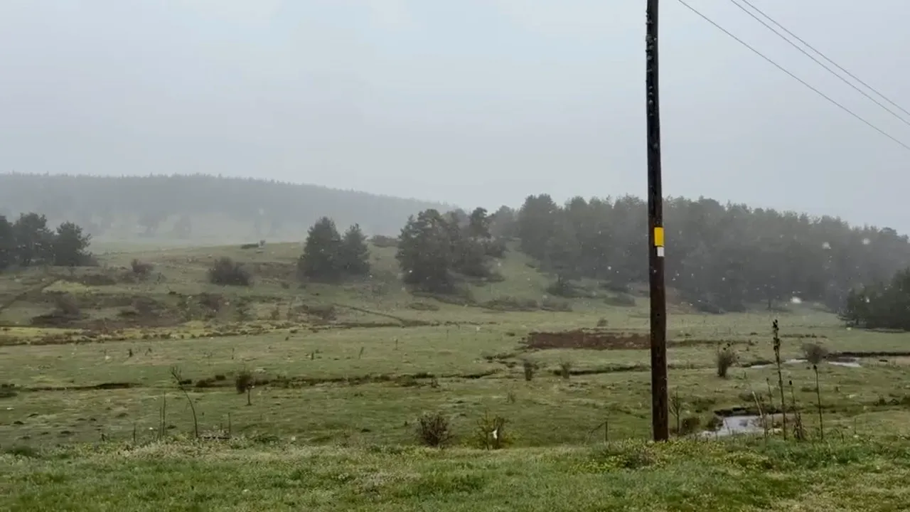 Bahar beklerken kış geldi! Mayıs ayında lapa lapa kar yağdı