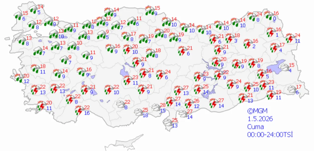 Kış geri döndü! Sağanak yağışlar günlerce sürecek