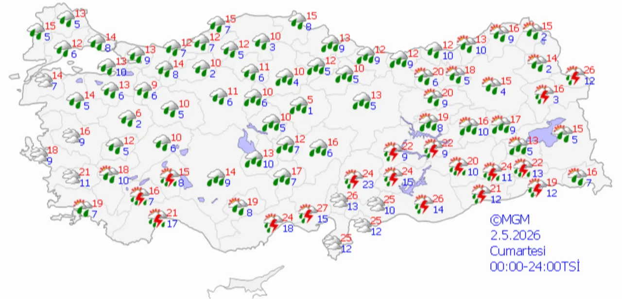 Kış geri döndü! Sağanak yağışlar günlerce sürecek