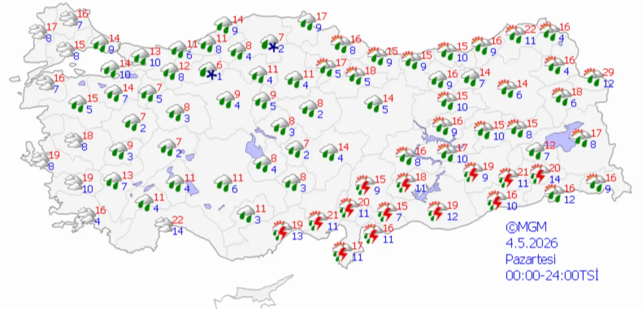 Kış geri döndü! Sağanak yağışlar günlerce sürecek