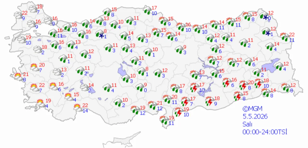 Kış geri döndü! Sağanak yağışlar günlerce sürecek