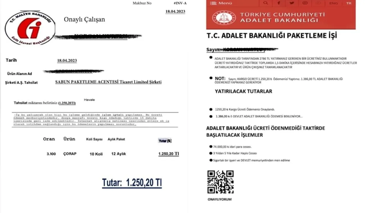 Dolandırıcılar, 'İşlemi iptal edin' denildiğinde, sahte evraklarla mağdurun daha fazla para ödemesini sağlıyor.
