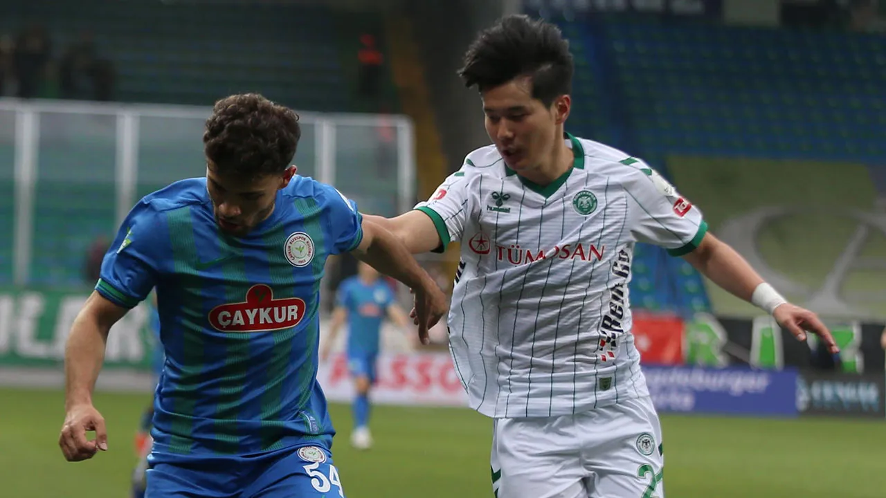 Rizespor, 5 gollü düelloda Konyaspor'u yendi