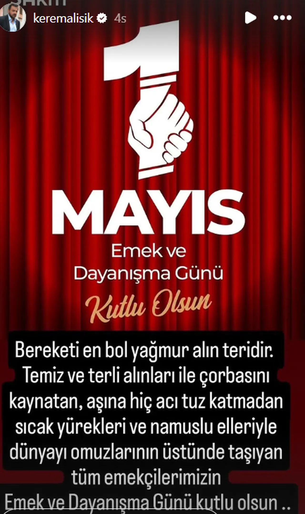 Ünlü isimlerden 1 mayıs mesajları… Emek ve dayanışmaya vurgu yaptılar