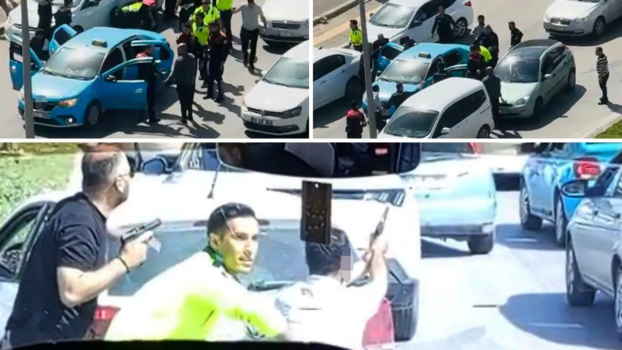 Gaziantep’te film gibi rehine krizi! Taksiyi alıp polise ateş açtılar