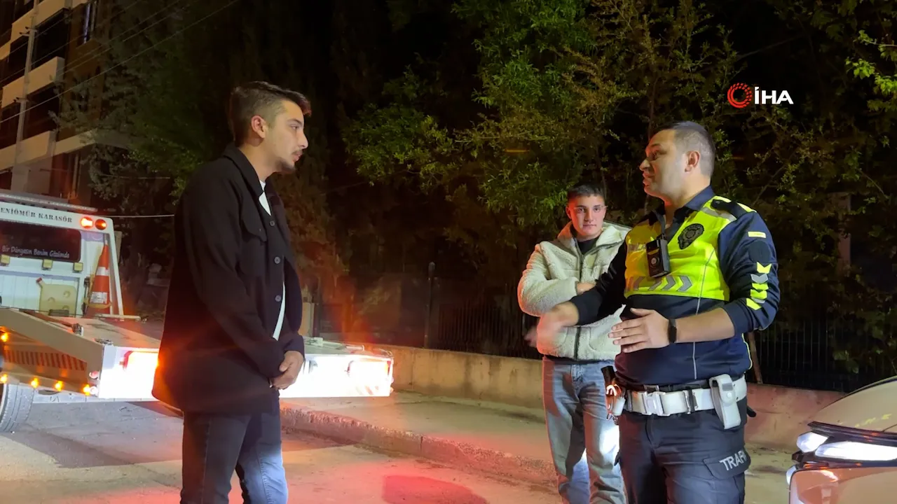 Alkollü sürücünün dil dökmesi işe yaramadı! Kısa süreli kovalamacanın sonu karakolda bitti