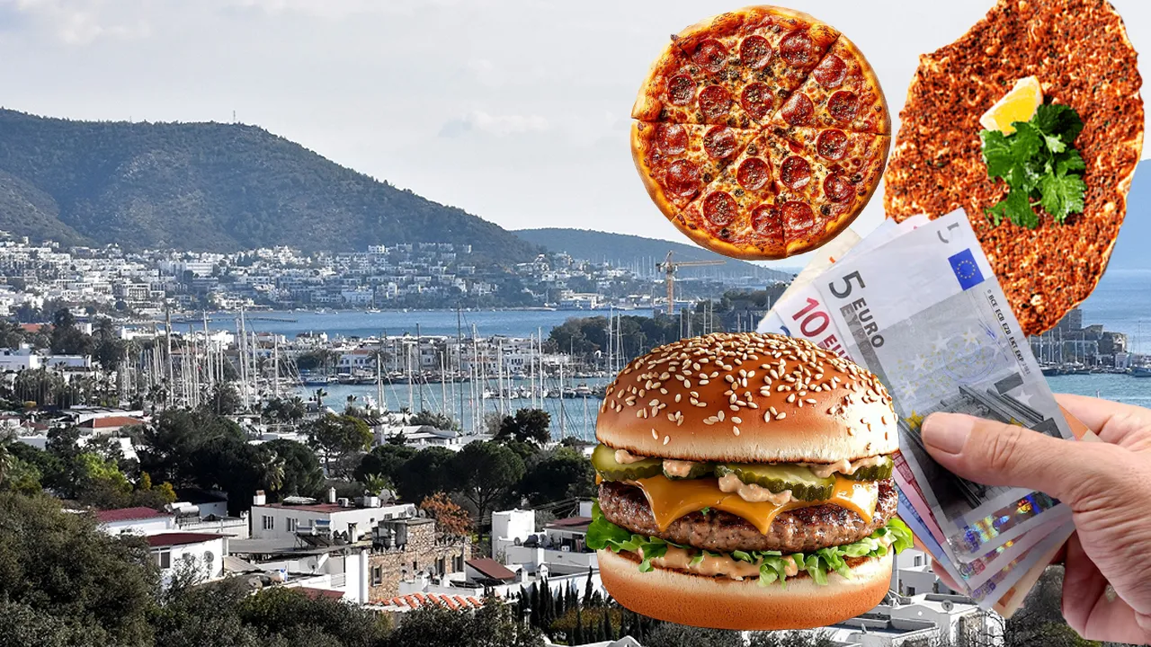 Lahmacun 30 euro, hamburger 42 euro! Bodrum'da menüler değişti: Eurosu olmayan gelmesin