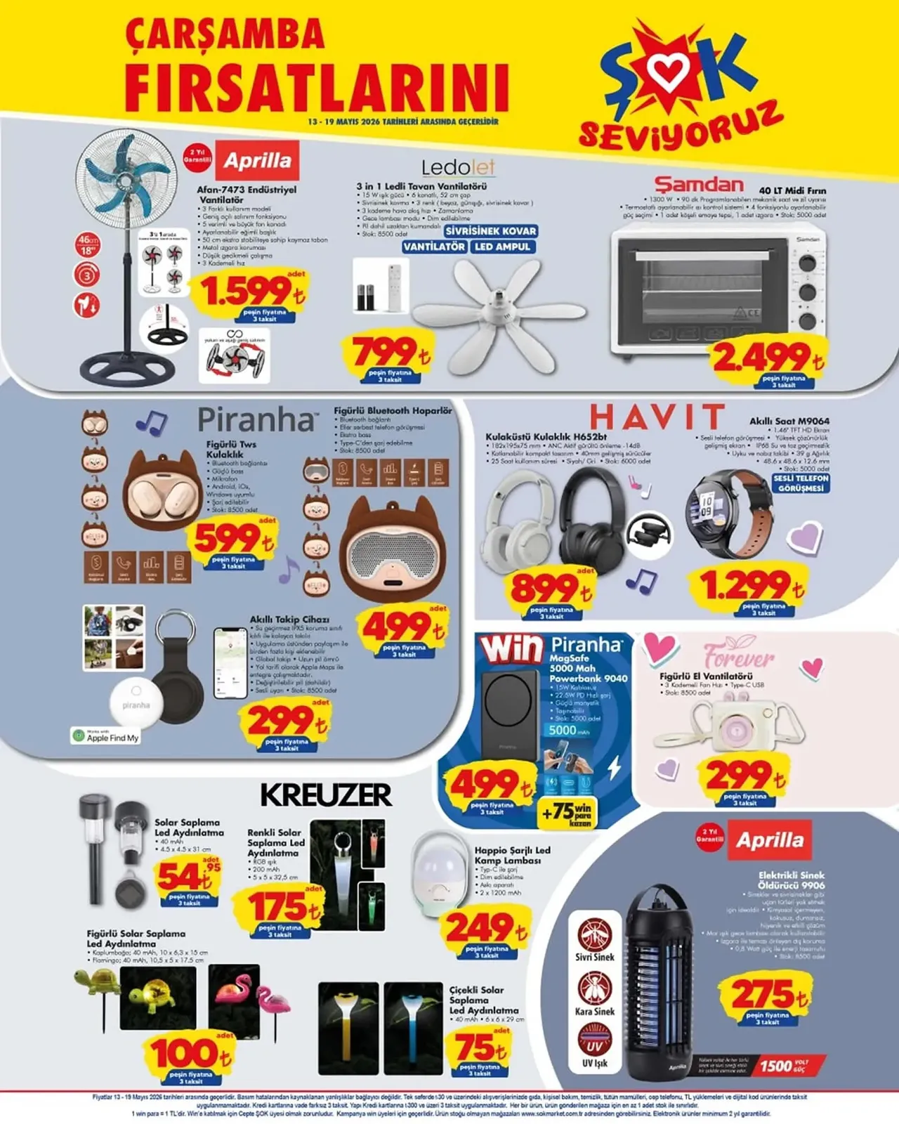ŞOK aktüel 13-19 Mayıs kataloğu! ŞOKta bu hafta neler var, hangi ürünler indirimde?