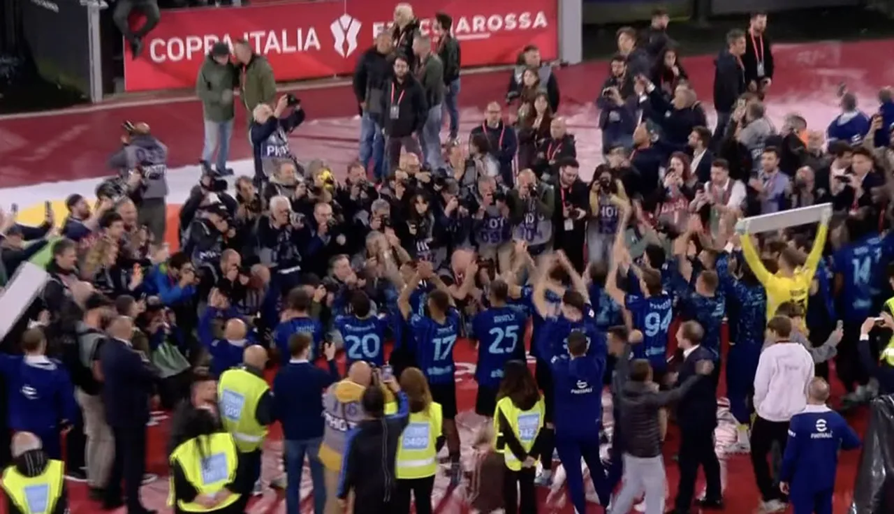 Inter'in kupa sevinci