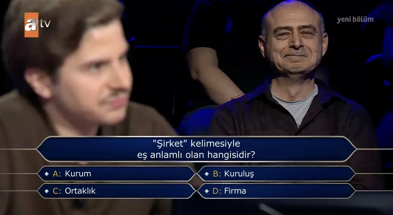 Şirket kelimesiyle eş anlamlı olan hangisidir? Kim Milyoner Olmak İster 200 bin TL değerindeki soru gündemde!