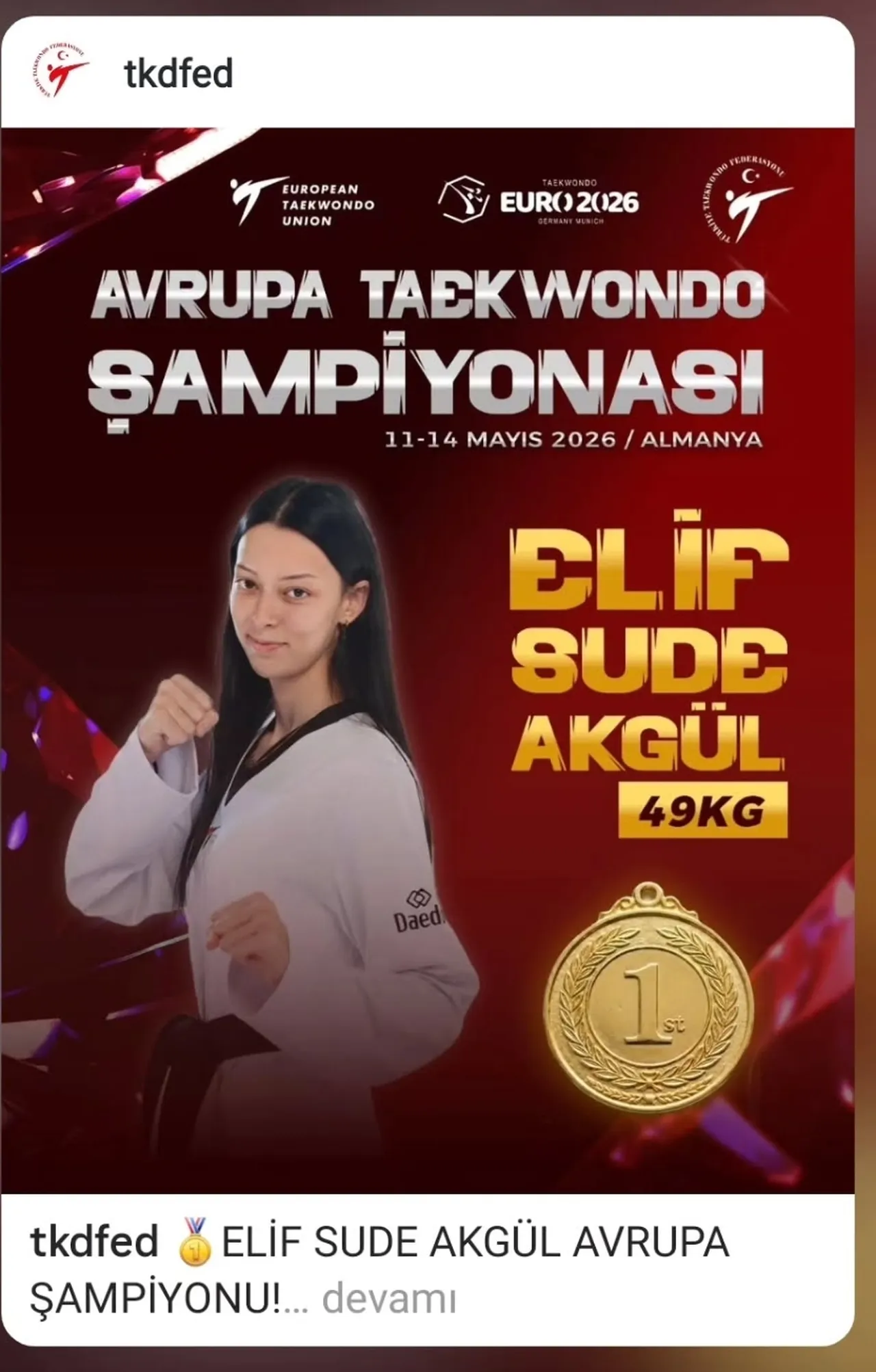 Elif Sude Akgül; bayraklaştı