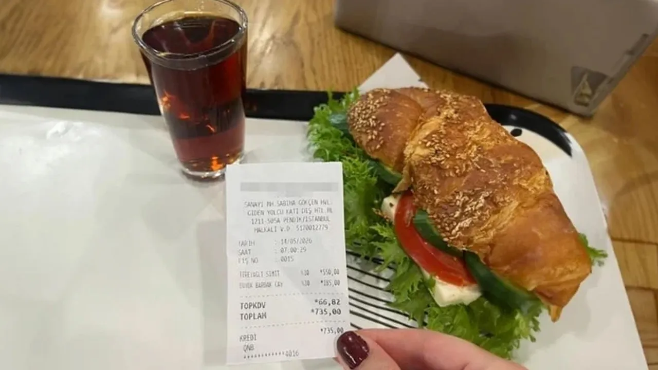 Havalimanında çay ve sandviçin fiyatı gündem oldu!