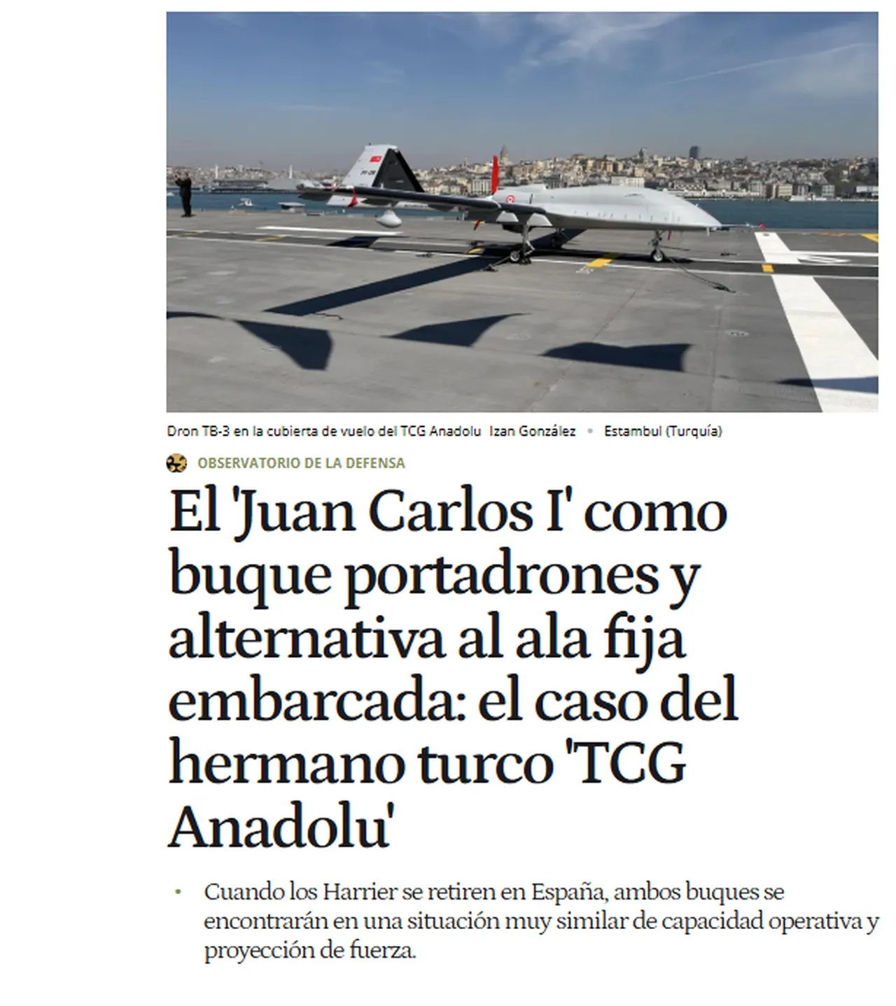 El Espanyol'un haberi