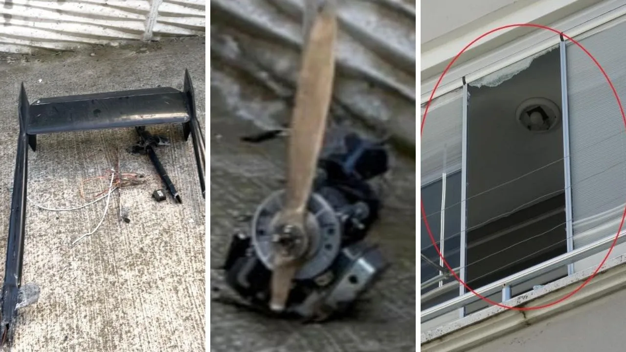 Samsun'da insansız hava aracı düştü! 3 ev zarar gördü