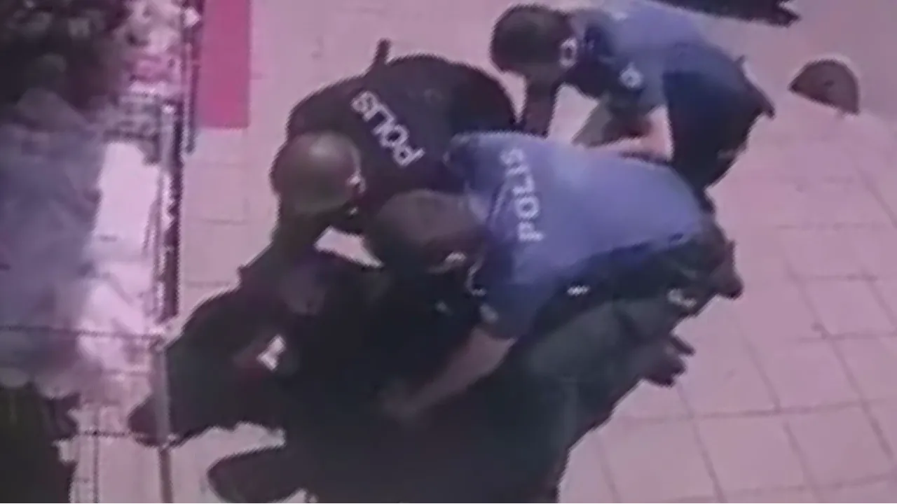 Çorlu'da 2 polisimizi şehit eden saldırganın yakalanma anı kamerada