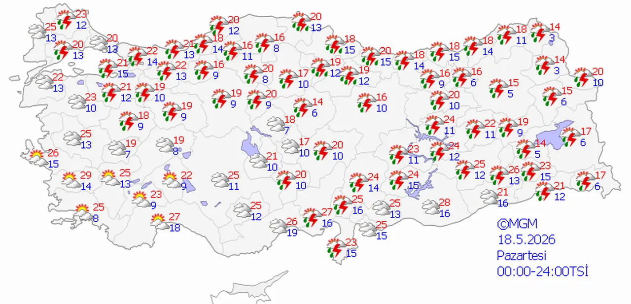 Sağanak Türkiye’yi saracak! Meteoroloji tarih verip uyardı