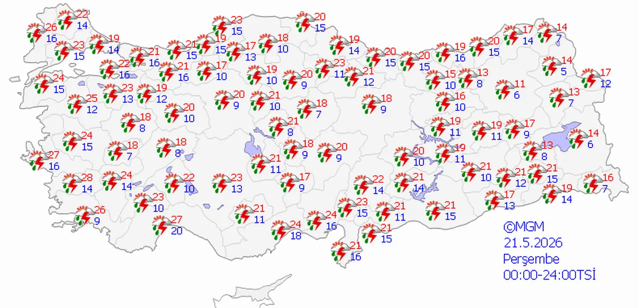 Sağanak Türkiye’yi saracak! Meteoroloji tarih verip uyardı