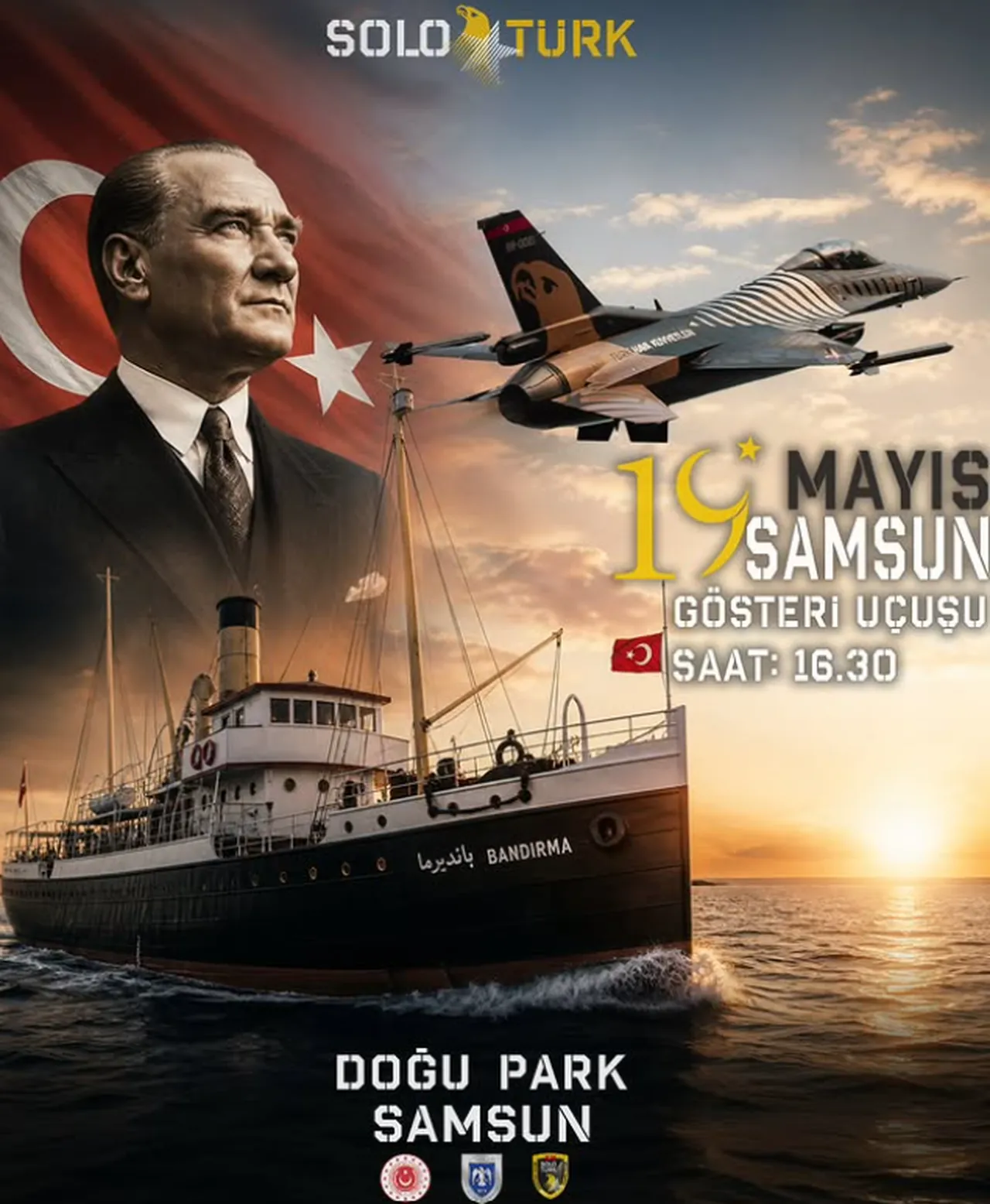 19 Mayıs SOLOTÜRK ve Türk Yıldızları Samsun gösterisi ne zaman, saat kaçta?