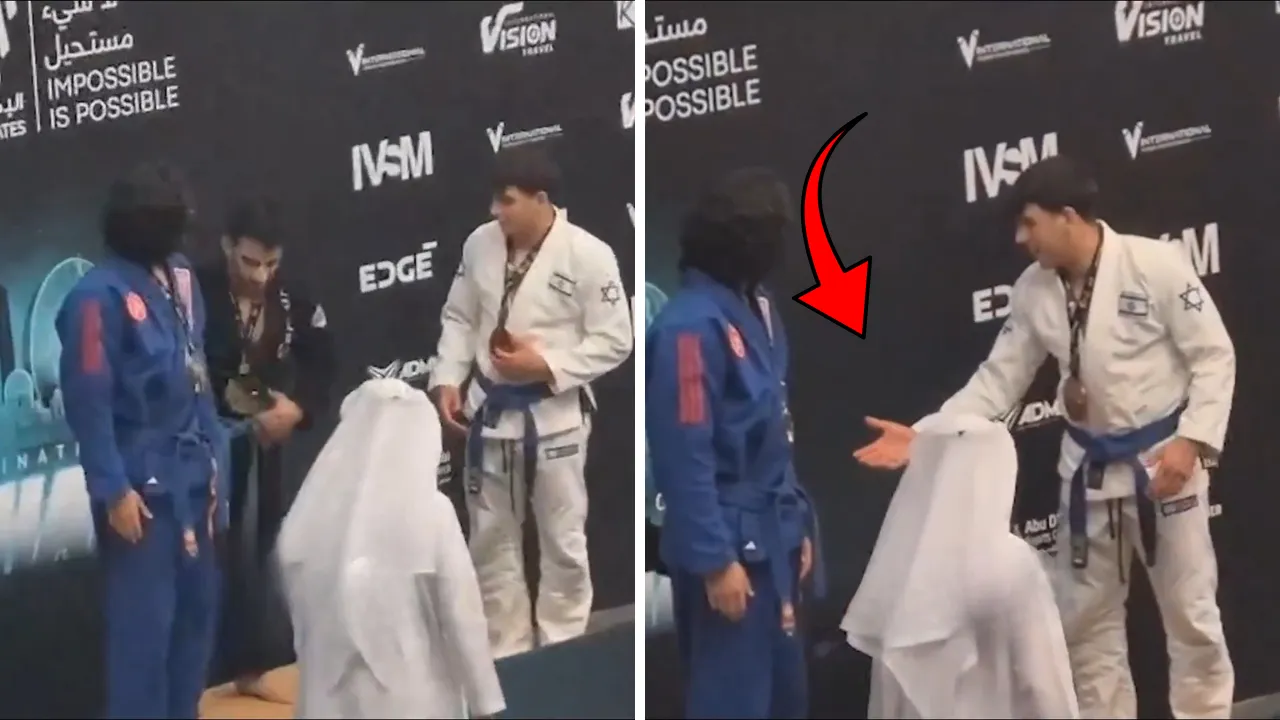 Ne İsrailli sporcunun elini sıktı, ne de fotoğrafa katıldı! Kuveytli sporcudan 'Çocukları öldürüyorsunuz' çıkışı