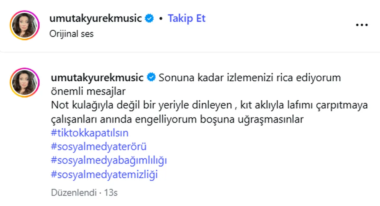 Umut Akyürekin kızı Melek Bala tepkiler sürüyor! Ne paylaştı, neden gündem oldu?