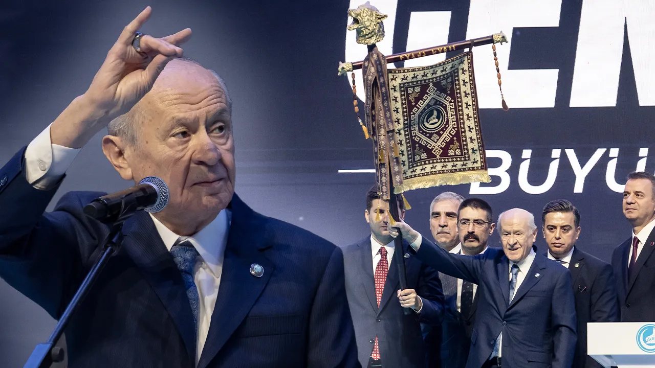 Bahçeli'ye 'altın kurt başlı tuğ' hediyesi! Anlamıyla mesaj veriyor
