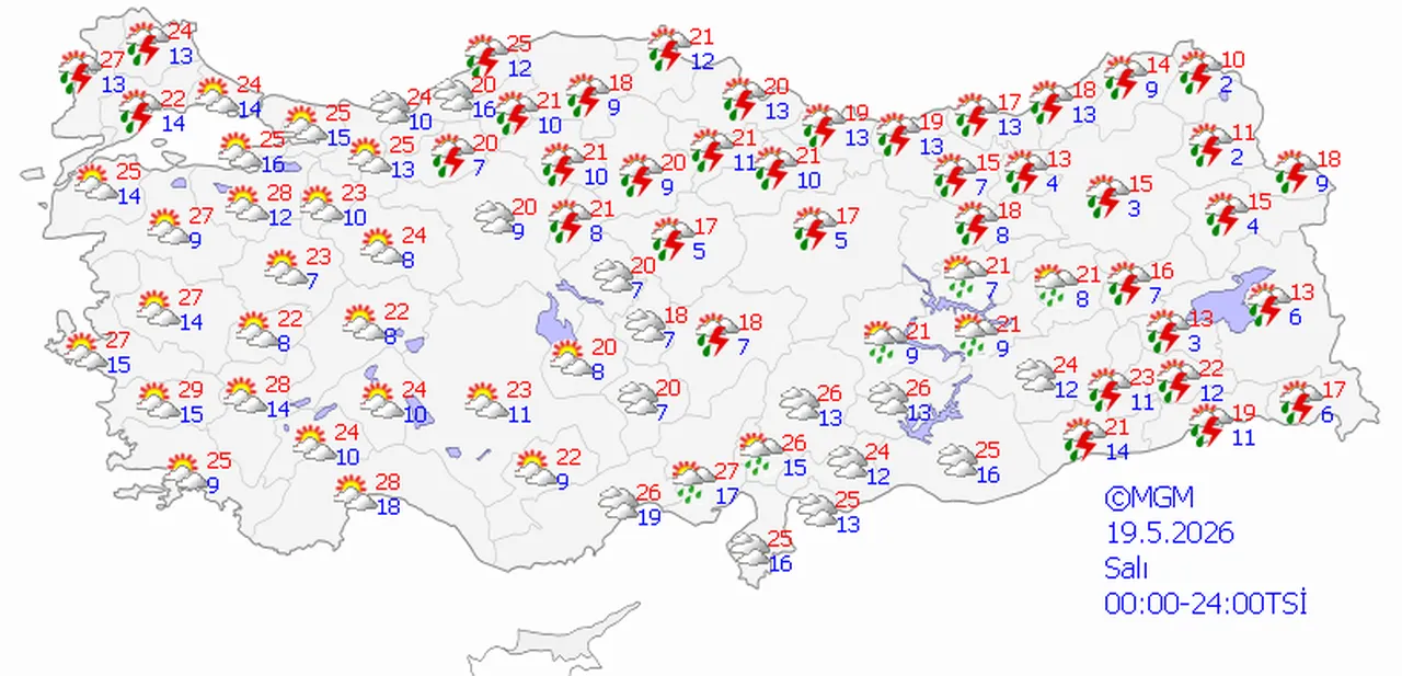 Sağanak yağış günlerce sürecek! Meteoroloji'den gün gün hava tahmini