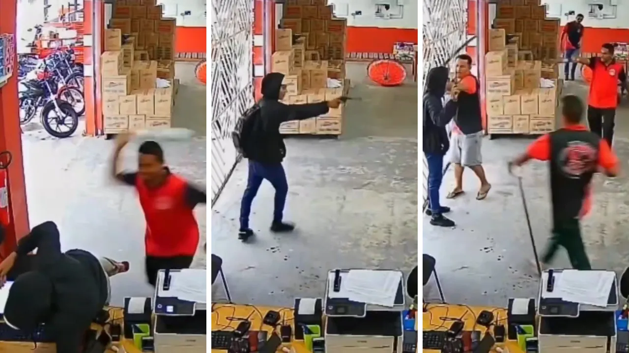 Filmleri aratmayan soygun girişimi! Palalı çalışan devreye girince neye uğradığını şaşırdı