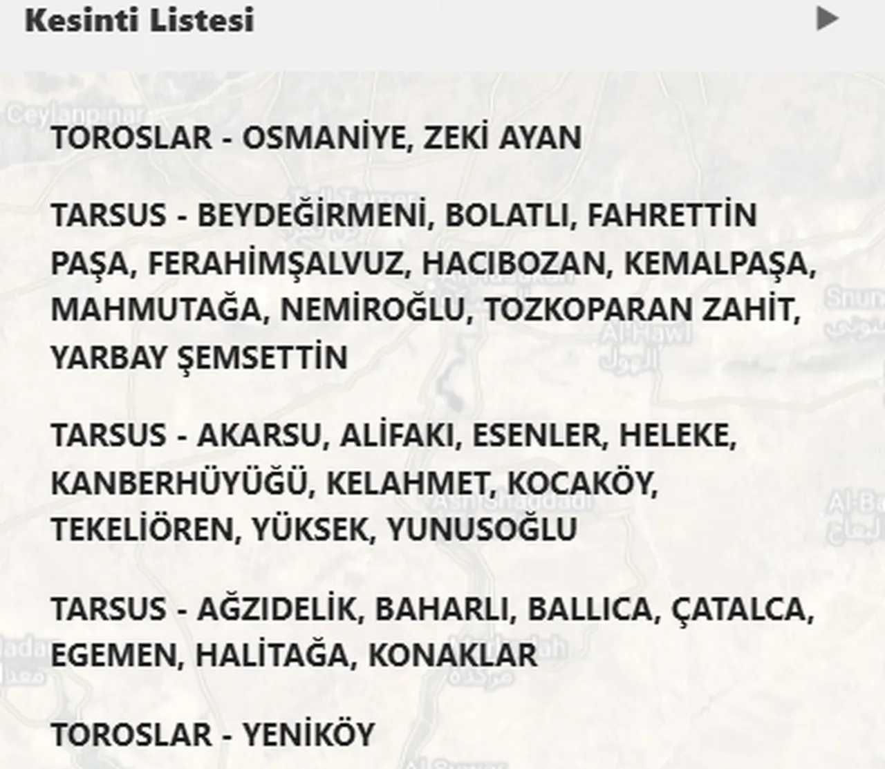 Mersin Tarsus ve Toroslarda su kesintisi! Sular ne zaman gelecek? MESKİ kesinti programı