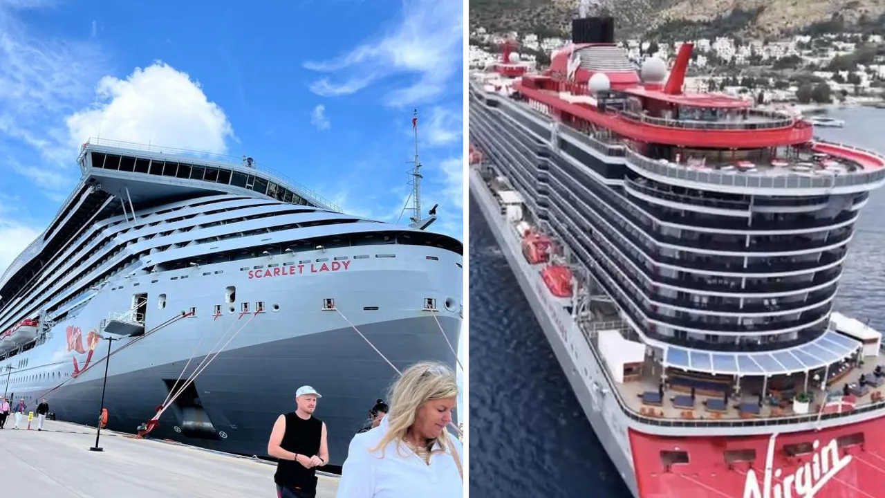 Dev kruvaziyer gemileri Bodrum'da! Yüzlerce turist getirdi 