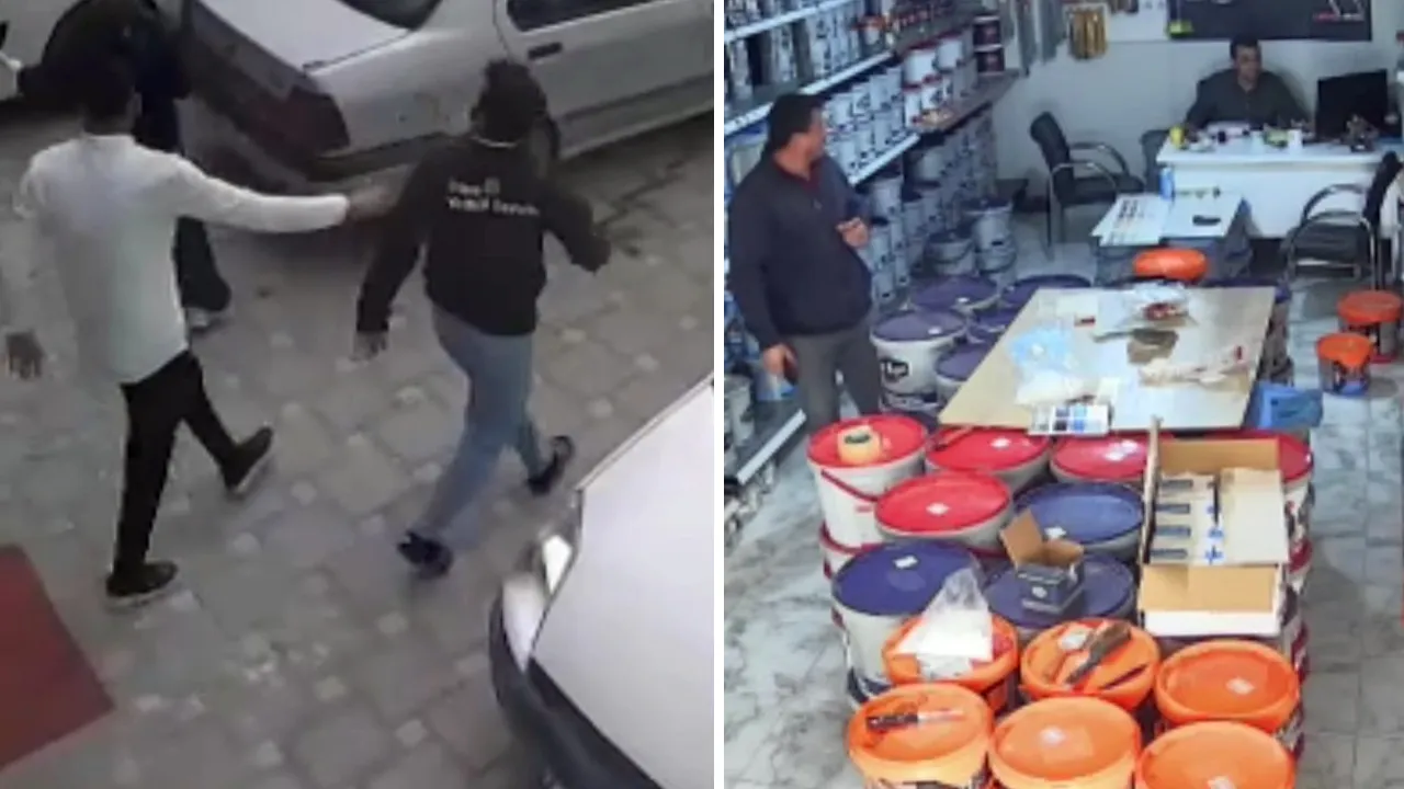 Malatya'da korkutan deprem kamerada! Kimi kaçtı, kimi çalışmaya devam etti
