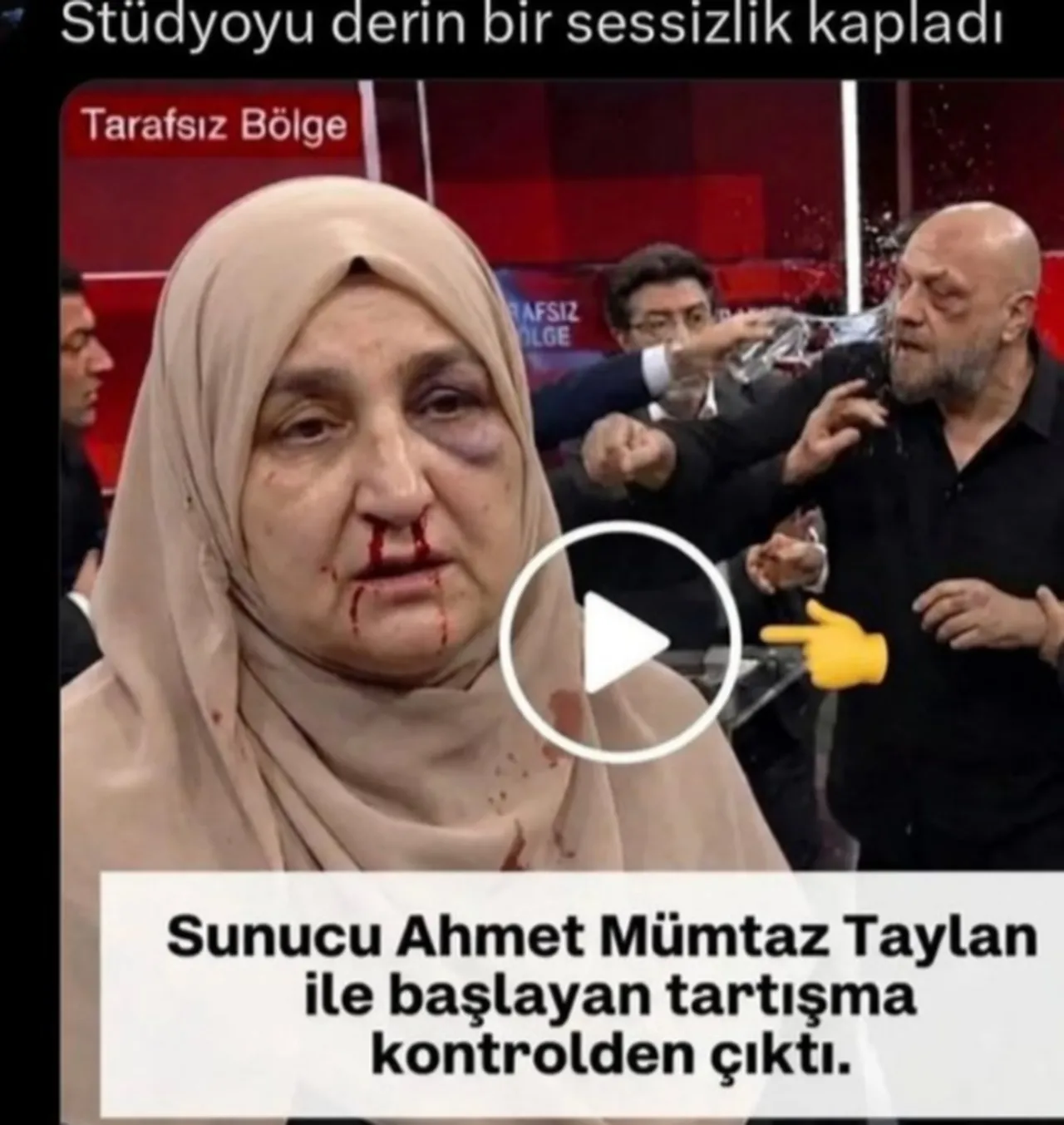 Ahmet Mümtaz Taylan ve Saliha Erdim’i kavga ederken gösteren görsel gerçek mi?