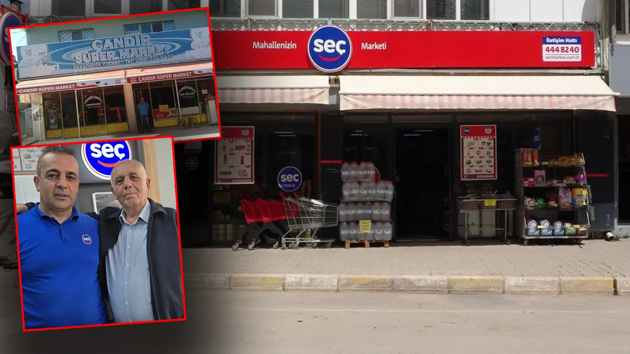 Baba ve oğul 40 yıl çaba verdi, mahalle bakkalını Seç Market'e çevirdi