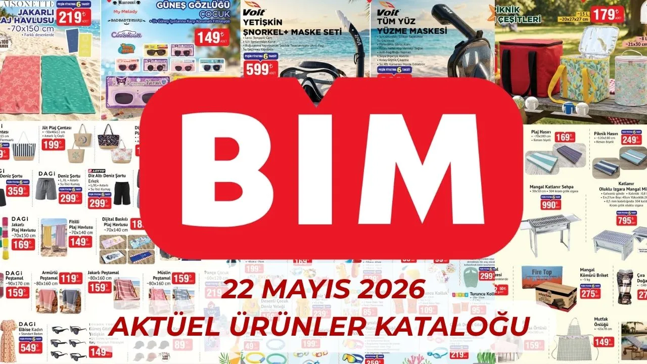 BİM aktüel ürünler kataloğu çıktı 22 Mayıs 2026! BİM'e bu Cuma hangi ürünler geliyor?