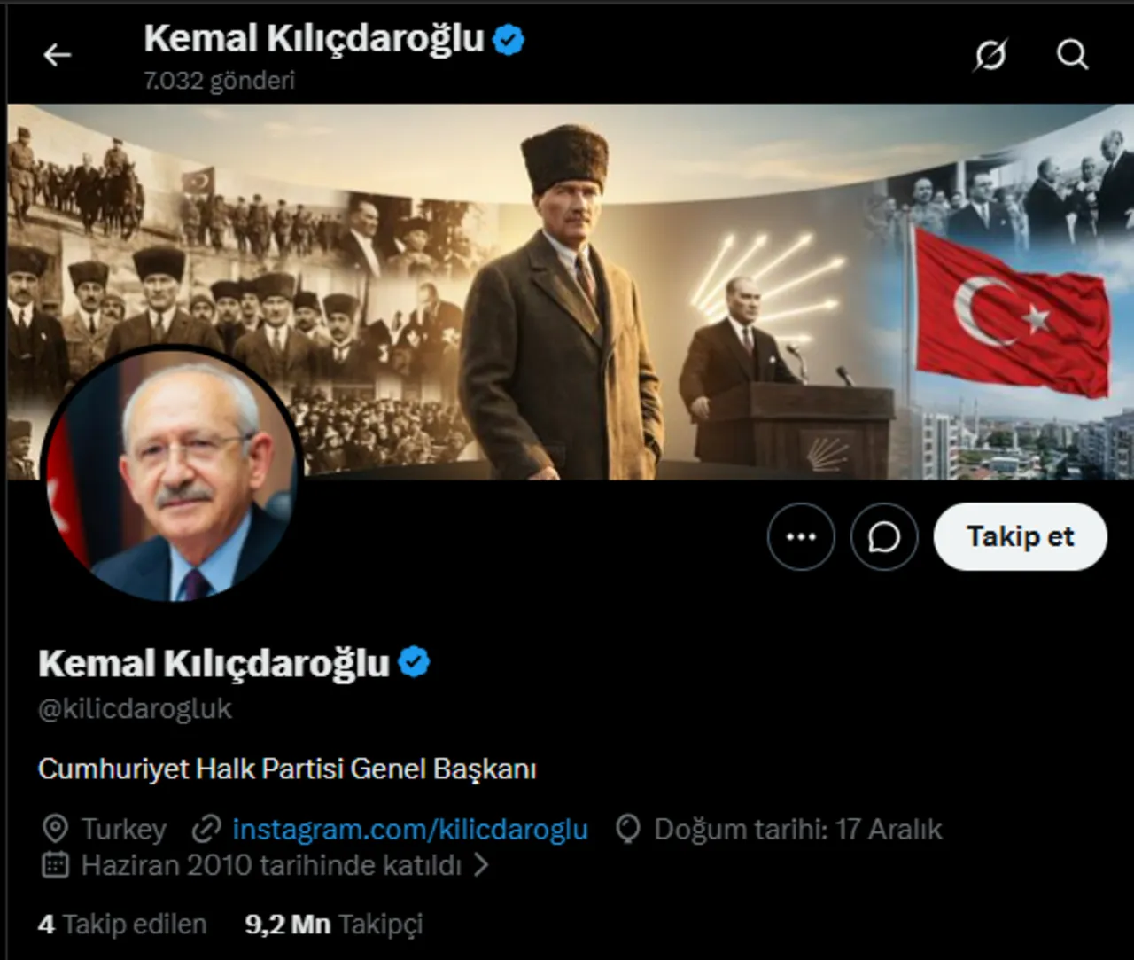 Kılıçdaroğlu sosyal medyada harekete geçti! Profilini "CHP Genel Başkanı" olarak güncelledi