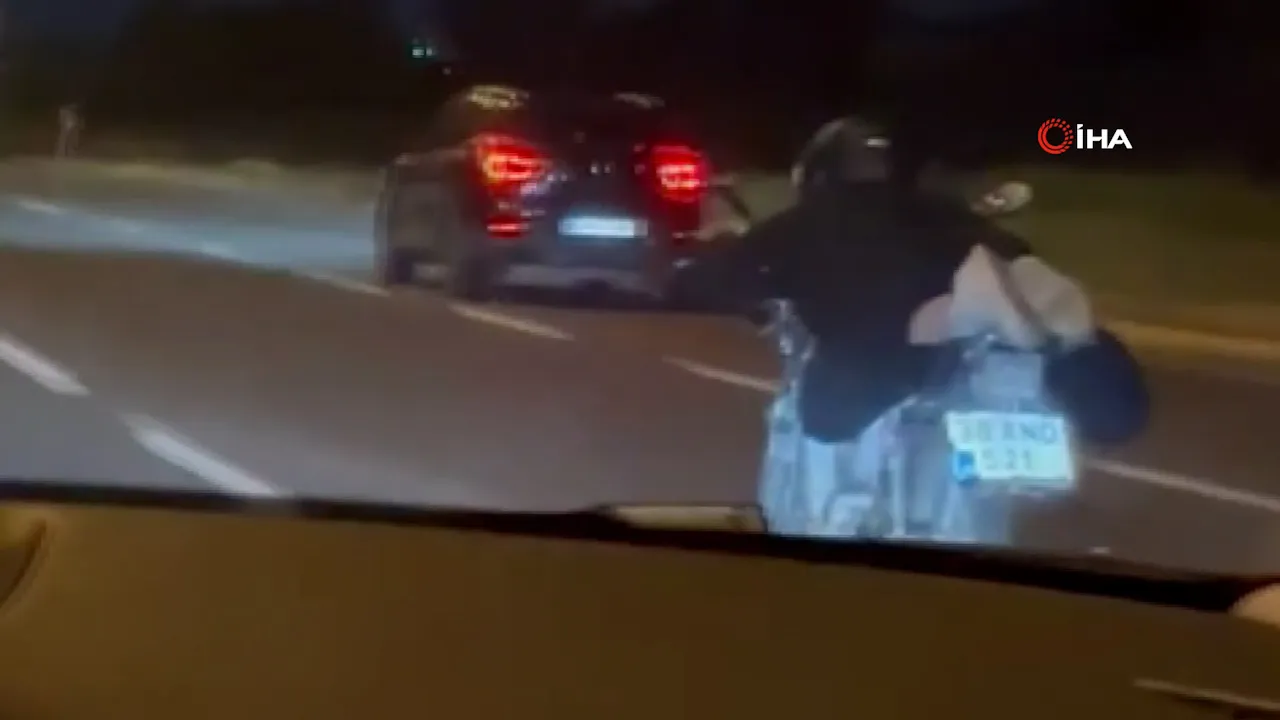 Motosikletle tehlikeli şovun bedeli ağır oldu! 46 bin lira ceza, 6 ay trafikten men